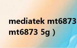 mediatek mt6873 5g怎么样（mediatek mt6873 5g）