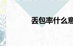 丢包率什么意思（丢包率）