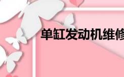 单缸发动机维修（单缸发动机）
