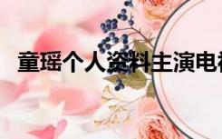 童瑶个人资料主演电视剧（童瑶个人资料）