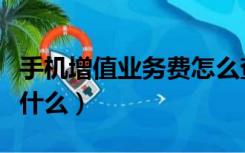 手机增值业务费怎么查看（手机增值业务费是什么）