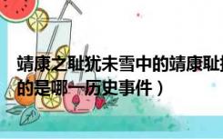 靖康之耻犹未雪中的靖康耻指的是哪一历史事件（靖康耻指的是哪一历史事件）