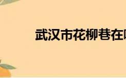 武汉市花柳巷在哪里（武汉市花）