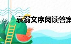 哀溺文序阅读答案（哀溺阅读答案）