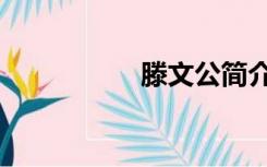 滕文公简介（滕文公）