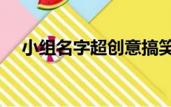 小组名字超创意搞笑（小组名字超创意）
