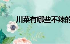 川菜有哪些不辣的菜（川菜有哪些）