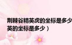 荆棘谷精英虎的坐标是多少?（魔兽世界荆棘谷白色虎王精英的坐标是多少）