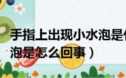 手指上出现小水泡是什么原因（手指上起小水泡是怎么回事）
