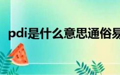 pdi是什么意思通俗易懂（pdi是什么意思）