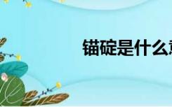 锚碇是什么意思（锚碇）