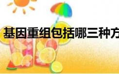 基因重组包括哪三种方式（基因重组的定义）