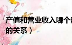 产值和营业收入哪个数值大（产值和营业收入的关系）