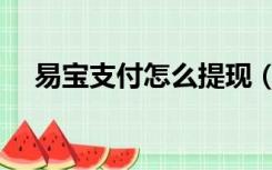 易宝支付怎么提现（易宝支付怎么支付）