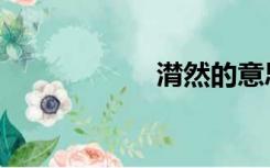 潸然的意思（潸然）