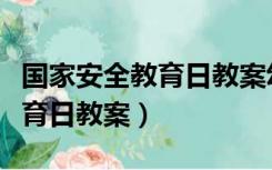 国家安全教育日教案幼儿园中班（国家安全教育日教案）