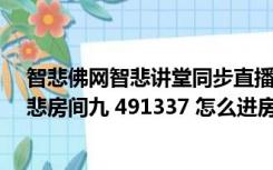 智悲佛网智悲讲堂同步直播（新浪show智悲讲堂 show智悲房间九 491337 怎么进房间）