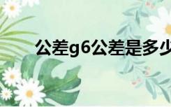 公差g6公差是多少（g6公差是多少）