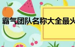 霸气团队名称大全最火（霸气团队名称大全）