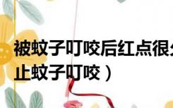 被蚊子叮咬后红点很久不消除还很痒（怎样防止蚊子叮咬）