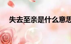 失去至亲是什么意思（至亲是什么意思）