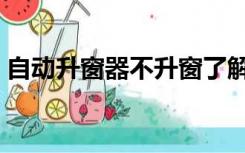 自动升窗器不升窗了解决办法（自动升窗器）