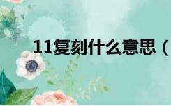 11复刻什么意思（1 1复刻什么意思）
