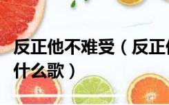 反正他不难受（反正他都不难受他只要自由是什么歌）