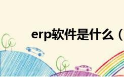 erp软件是什么（ERP软件是什么）
