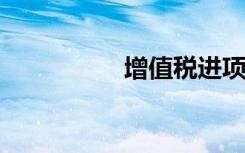 增值税进项税会计分录