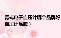 臂式电子血压计哪个品牌好（求推荐一些比较好的臂式电子血压计品牌）
