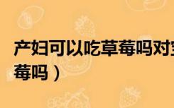 产妇可以吃草莓吗对宝宝好吗（产妇可以吃草莓吗）