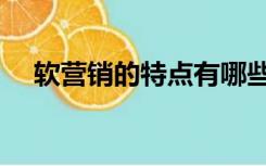 软营销的特点有哪些（什么叫做软营销）