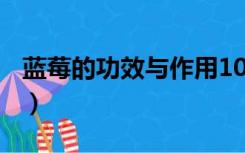 蓝莓的功效与作用100字（蓝莓的功效与作用）