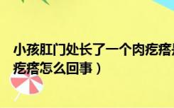 小孩肛门处长了一个肉疙瘩是怎么回事（肛门附近有一个硬疙瘩怎么回事）