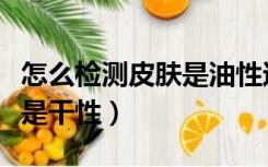 怎么检测皮肤是油性还是干性（皮肤是油性还是干性）