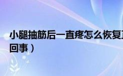 小腿抽筋后一直疼怎么恢复正常（腿抽筋后小腿一直疼怎么回事）