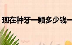 现在种牙一颗多少钱一颗（种牙一个多少钱）