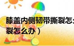 膝盖内侧韧带撕裂怎么办呢（膝盖内侧韧带撕裂怎么办）