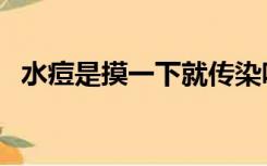 水痘是摸一下就传染吗（水痘多少天能好）