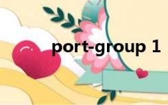 port-group 1（portmap1 6）