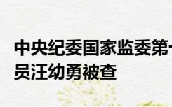 中央纪委国家监委第十三审查调查室二级巡视员汪幼勇被查