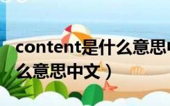 content是什么意思中文视频（content是什么意思中文）
