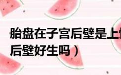 胎盘在子宫后壁是上怀还是下怀（胎盘在子宫后壁好生吗）