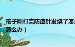 孩子刚打完防疫针发烧了怎么办（小孩刚打完预防针就发烧怎么办）