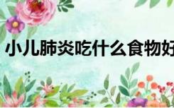 小儿肺炎吃什么食物好（肺炎吃什么食物好）
