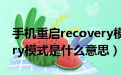 手机重启recovery模式是什么意思（recovery模式是什么意思）