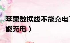 苹果数据线不能充电了怎么办（苹果数据线不能充电）