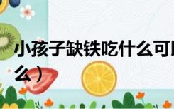 小孩子缺铁吃什么可以补铁（小孩子缺铁吃什么）
