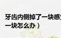 牙齿内侧掉了一块感觉空掉了（牙齿内侧掉了一块怎么办）